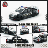 PREORDER BM Creations 1/64 Isuzu D-Max 2018 Low Rider - Fake POLICE LHD 64B0508 (Approx. release in Q3 2026 and subject to the manufacturer's final decision)