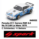 PREORDER SPARK 1/64 Porsche 911 Carrera RSR 3.0 No.16 24H Le Mans 1975 C. Schickentanz - H. Bertrams 64S022 (Approx. Release Date : Q4 2025 subject to the manufacturer's final decision)