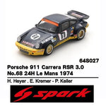 PREORDER SPARK 1/64 Porsche 911 Carrera RSR 3.0 No.68 24H Le Mans 1974 H. Heyer . E. Kremer - P. Keller 64S027 (Approx. Release Date : Q4 2025 subject to the manufacturer's final decision)
