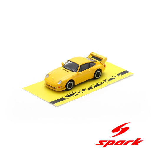 PREORDER SPARK 1/64 Porsche 911(993) RS Clubsport (Yellow with black wheels) 64SP007-F (Approx. Release Date : Q2 2026 subject to the manufacturer's final decision)