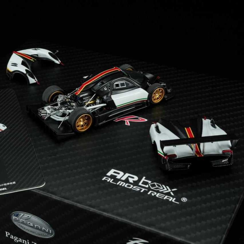 Almost Real 1/64 Pagani Zonda R White with Italian Livery | 2026 HEC Exclusive Edition 650631001