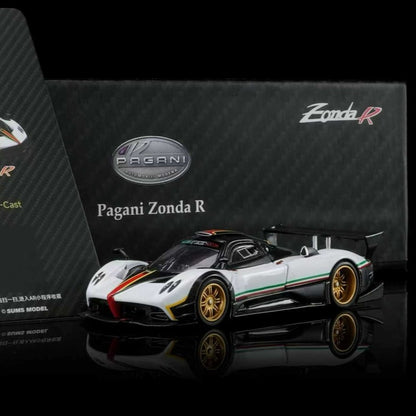 Almost Real 1/64 Pagani Zonda R White with Italian Livery | 2026 HEC Exclusive Edition 650631001