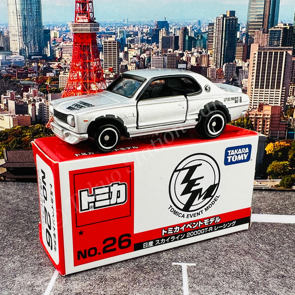 TOMICA EVENT MODEL NO.26 Nissan Skyline 2000GT-R Racing (Silver)