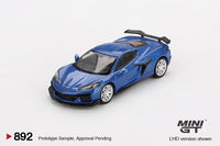 PREORDER MINI GT 1/64 Chevrolet Corvette Z06 2023 Elkhart Lake Blue Metallic MGT00892-L (Approx. Release Date : Q2 2025 subject to manufacturer's final decision)