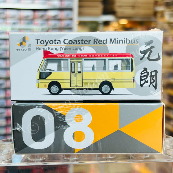 TINY 微影 1/76 08 Toyota Coaster Red Mini Bus (Yuen Long LT8286) ATC65497