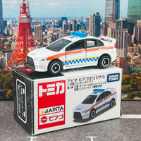 TOMICA APITA PIAGO Original Vol.1 Mitsubishi Lancer Evolution X Bristish Humberside Police Car