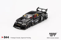 PREORDER MINI GT 1/64 Nissan LB-ER34 Super Silhouette SKYLINE Black MGT00844-R (Approx. Release Date : Q2 2025 subject to manufacturer's final decision)