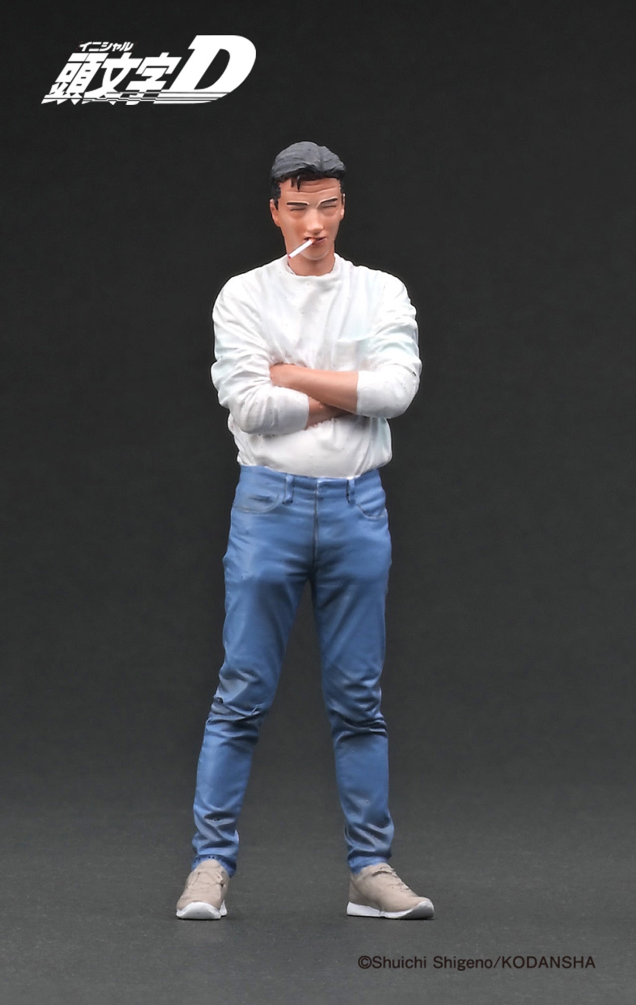 Ignition Model 1/18 INITIAL D SUBARU Impreza WRX type RSTi Version V (GC8) Blue With Mr.Bunta IG3538