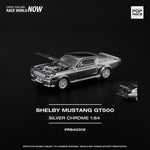 PREORDER POPRACE 1/64 SHELBY MUSTANG GT500 - SILVER CHROME PR640312 (Approx. Release Date: Q3 2025 and subject to the manufacturer's final decision)