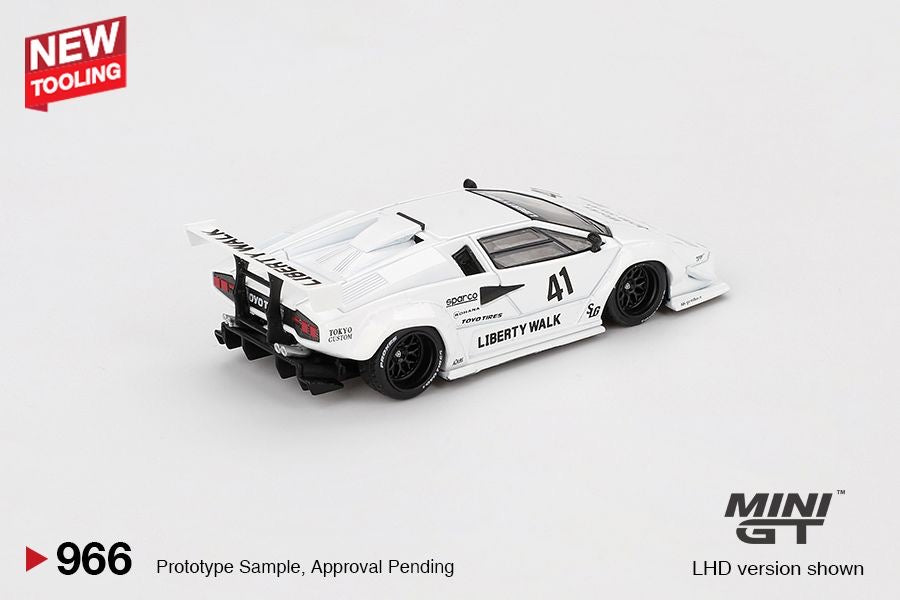 PREORDER MINI GT 1/64 Lamborghini Countach LB-WORKS White 2024