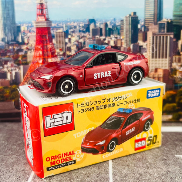 TOMICA SHOP ORIGINAL Toyota 86 Fire Command Vehicle European Specification