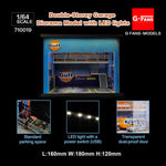 G-FANS 1/64 Diorama with LED Light - GULF Double-Storey Garage 710019