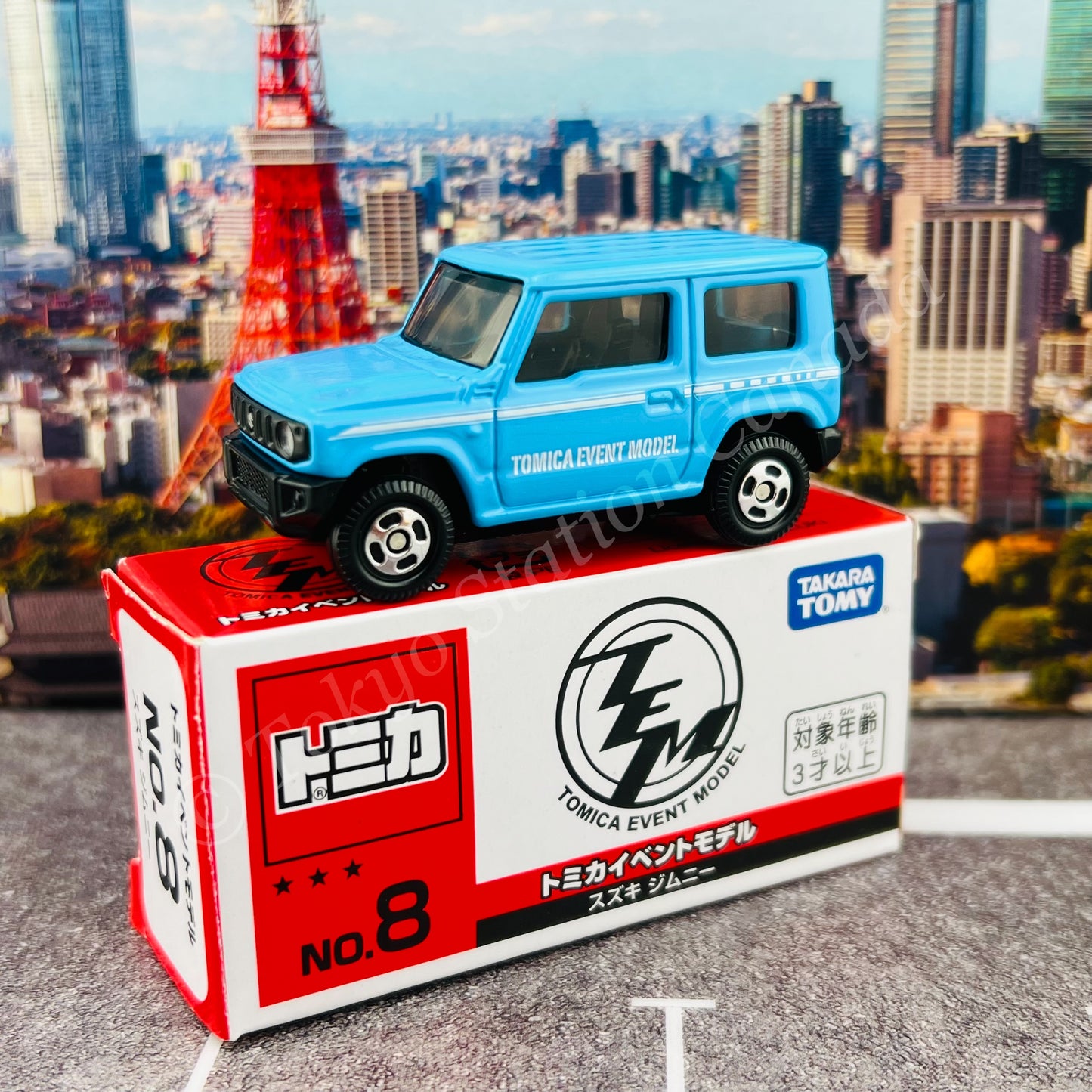 TOMICA EVENT MODEL NO.8 Suzuki Jimny Sky Blue
