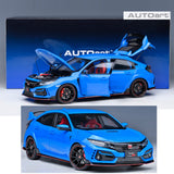 AUTOART 1/18 Honda Civic Type R (FK8) 2021 Racing Blue Pearl 73224