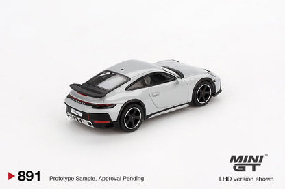 MINI GT 1/64 Porsche 911 Dakar Ice Gray Metallic  MGT00891-BL