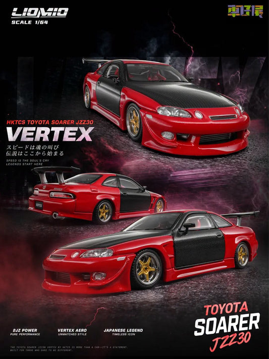 LIOMIO 1/64Toyota Soarer JZZ30 Vertex (HK Toycar Salon 2026 Exclusive Model) LI64-TSV-HKTCS
