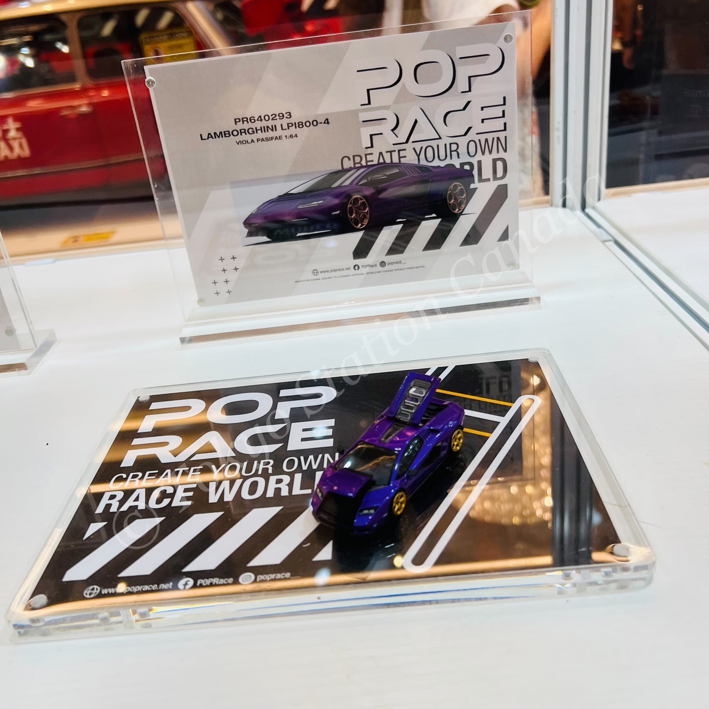 POPRACE 1/64 LAMBORGHINI COUNTACH LPI 800-4 Special Edition in Shimmery Viola Pasifae HONG KONG TOYCAR SALON 2025 PR640293