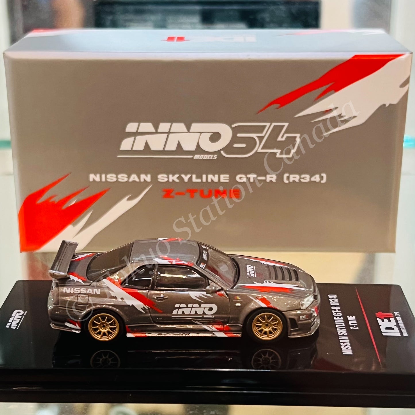 INNO64 1/64 NISSAN SKYLINE GT-R (R34) Z-Tune Indonesia Diecast Expo 2024 Exclusive Edition