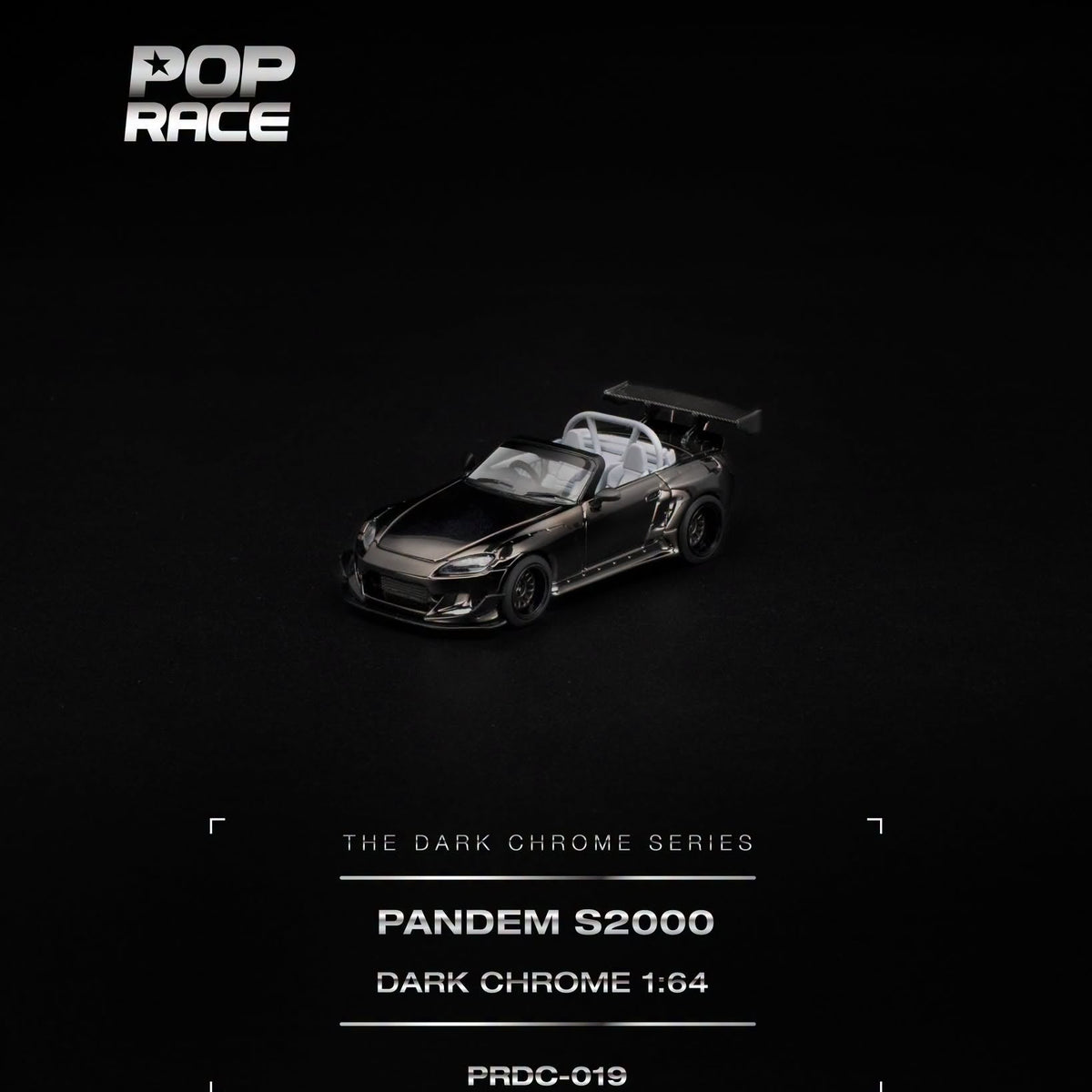 PREORDER POPRACE 1/64 PANDEM S2000 DARK CHROME PRDC019 (Approx. Release Date: Q2 2027 and subject to the manufacturer's final decision)