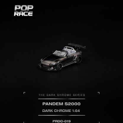 PREORDER POPRACE 1/64 PANDEM S2000 DARK CHROME PRDC019 (Approx. Release Date: Q2 2027 and subject to the manufacturer's final decision)
