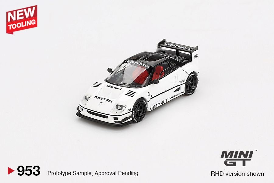 MINI GT 1/64 Mazda AZ-1 Liberty Walk LB40 White 2024 Tokyo Auto