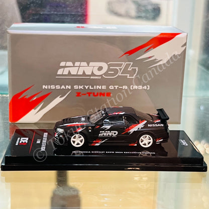 INNO64 1/64 NISSAN SKYLINE GT-R (R34) Z-Tune Indonesia Diecast Expo 2024 Exclusive Edition