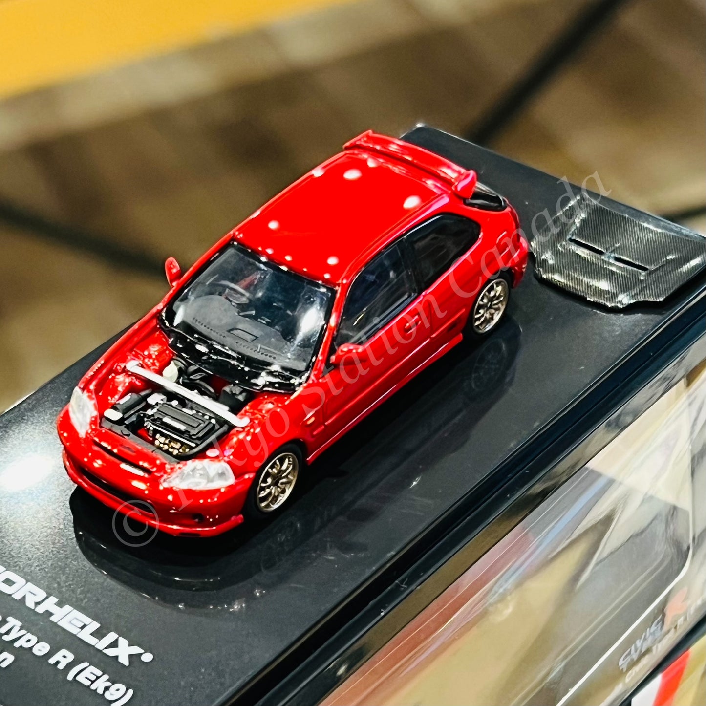 MOTORHELIX 64INTERN SERIES 1/64 Honda Civic Type R EK9 Mugen Milano Red M65012