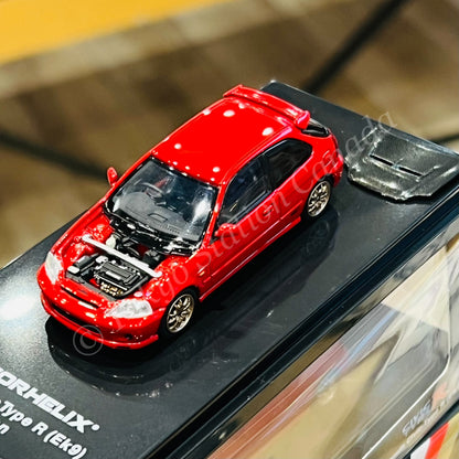 MOTORHELIX 64INTERN SERIES 1/64 Honda Civic Type R EK9 Mugen Milano Red M65012