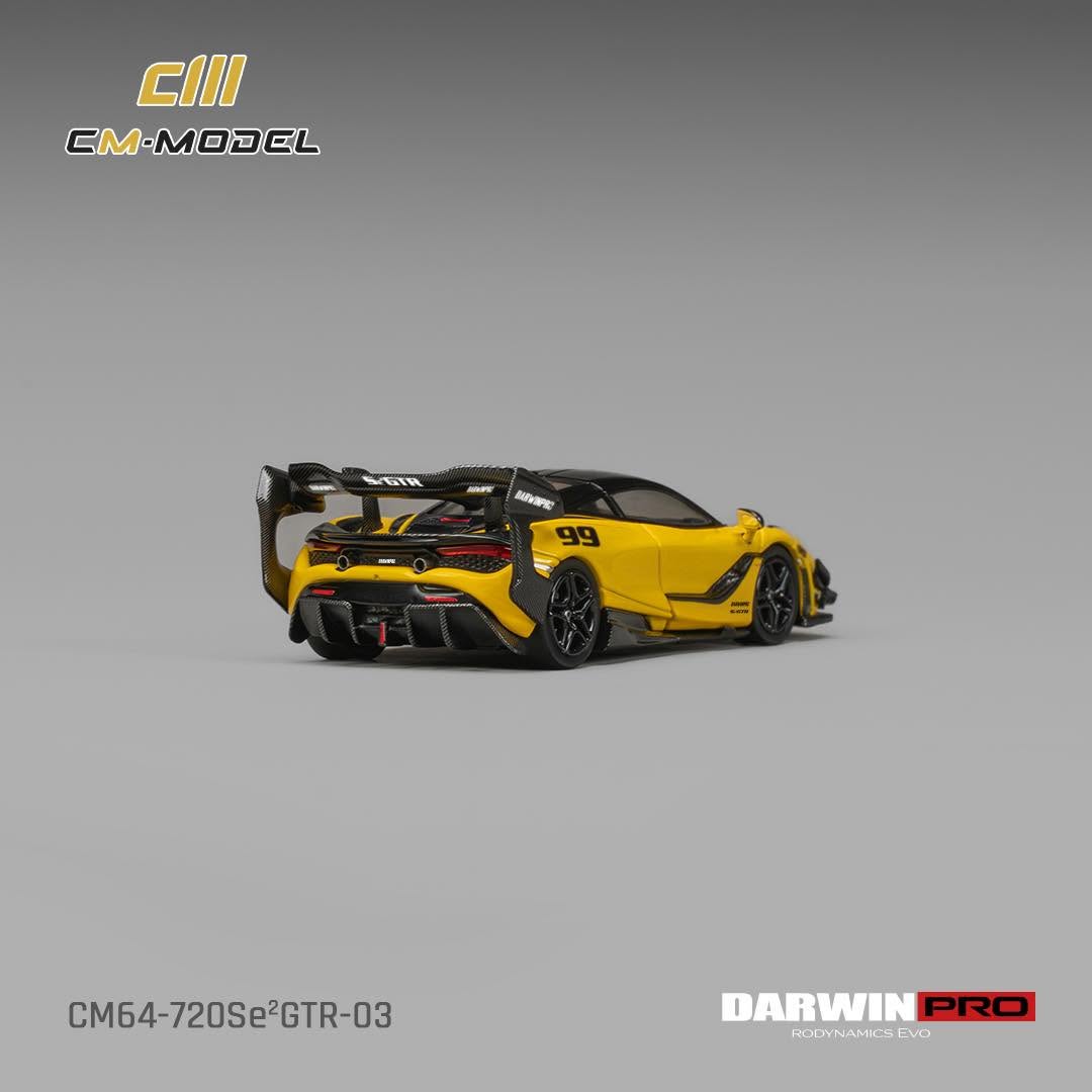 PREORDER CM MODEL 1/64 DarwinPRO 720SE²GTR Pearle Yellow #99 CM64-720Se2GTR-03   (Approx. Release Date : Q1 2027 subject to manufacturer's final decision)