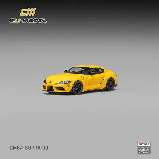 PREORDER CM MODEL 1/64 Toyota GR Supra Nitro Yellow CM64-Supra-03  (Approx. Release Date : Q1 2027 subject to manufacturer's final decision)