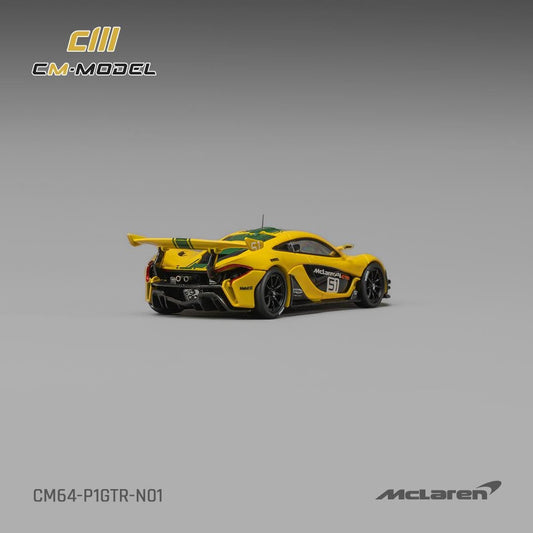 PREORDER CM MODEL 1/64 McLaren P1 GTR Harrods Livery #51 CM64-P1GTR-N01  (Approx. Release Date : Q4 2026 subject to manufacturer's final decision)