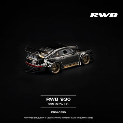 PREORDER POPRACE 1/64 RWB 930 GUN METAL PR640559 (Approx. Release Date: Q2 2027 and subject to the manufacturer's final decision)
