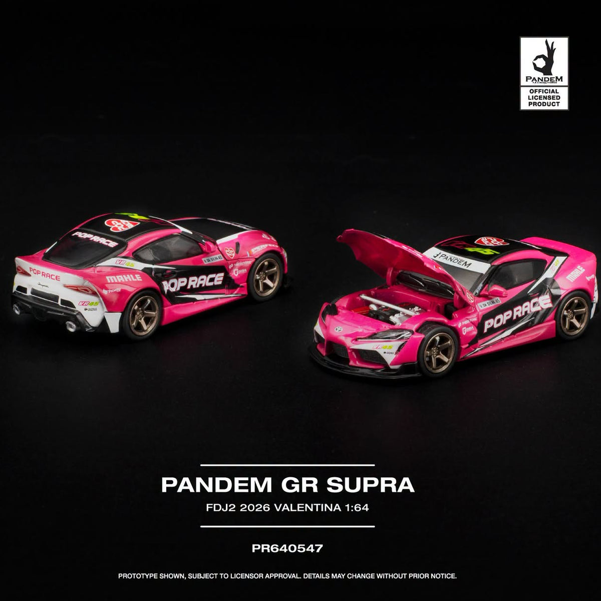 PREORDER POPRACE 1/64 PANDEM GR SUPRA FDJ2 VALENTINA PIAZ  PR640547 (Approx. Release Date: Q2 2027 and subject to the manufacturer's final decision)