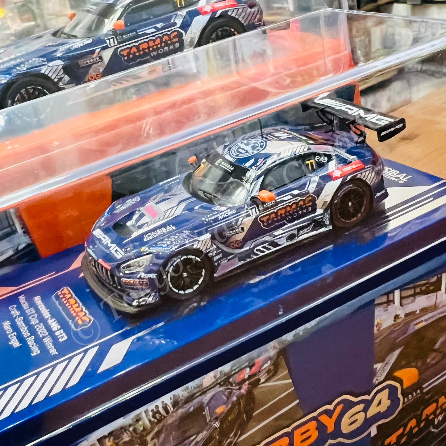 TARMAC WORKS HOBBY64 1/64 Mercedes-AMG GT3 Macau GT Cup 2022 Winner Craft-Bamboo Racing Maro Engel T64-062-22MGP77