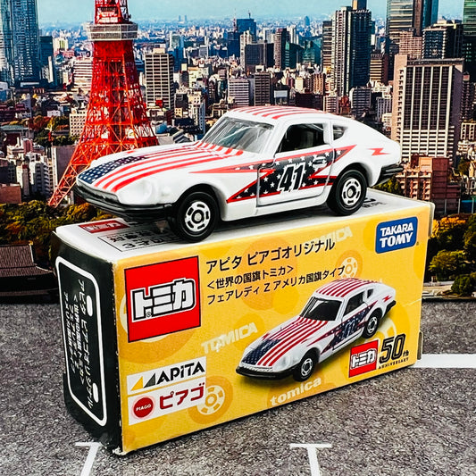 TOMICA APITA PIAGO Original (World Flag Tomica) Nissan Fairlady Z Amercian Flag