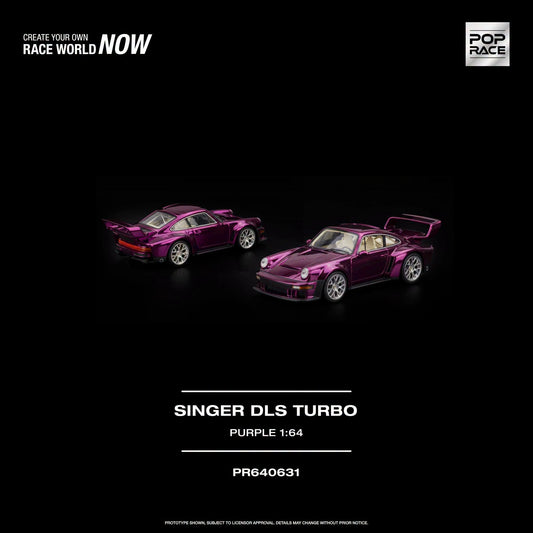 PREORDER POPRACE 1/64 SINGER DLS TURBO - PURPLE PR640631  (Approx. Release Date: Q2 2027 and subject to the manufacturer's final decision)