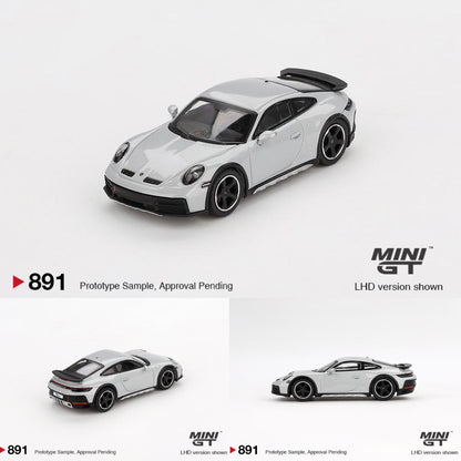 MINI GT 1/64 Porsche 911 Dakar Ice Gray Metallic  MGT00891-BL
