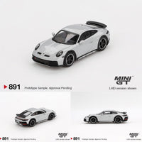 PREORDER MINI GT 1/64 Porsche 911 Dakar Ice Gray Metallic  MGT00891-L (Approx. Release Date : Q2 2025 subject to manufacturer's final decision)