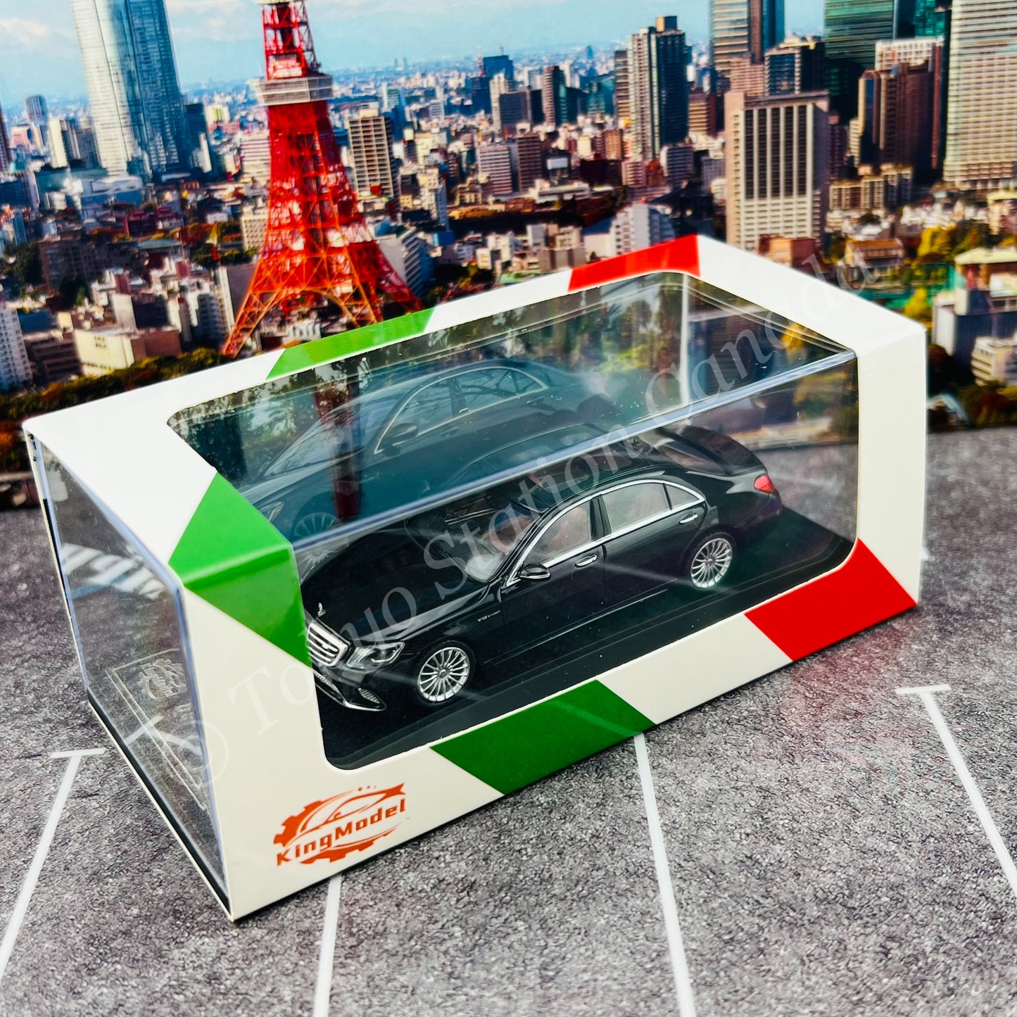 KING MODEL 1/64 S65 AMG W222 - BLACK KM002-01