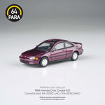 PREORDER PARA64 1/64 1995 Honda Civic Coupe – Camellia Red – PA-55763 (Approx. Release Date : Q1 2025 subject to manufacturer's final decision)