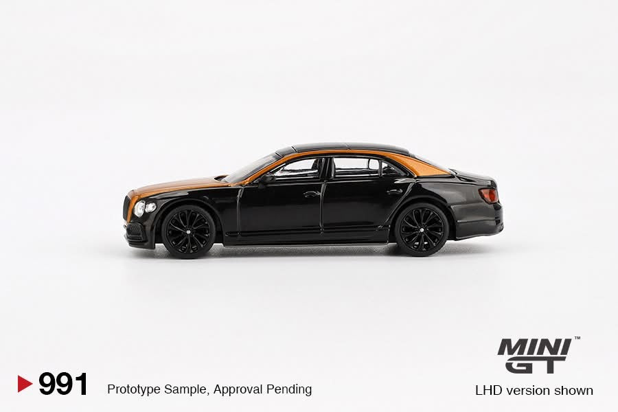 MINI GT 1/64 Bentley Flying Spur Orange Flame / Onyx MGT00991-BL
