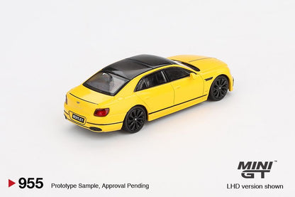MINI GT 1/64 Bentley Flying Spur Monaco Yellow MGT00955-BL