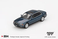 PREORDER MINI GT 1/64 BMW 750IL Sorrento Blue Metallic MGT00894-L (Approx. Release Date : Q2 2025 subject to manufacturer's final decision)