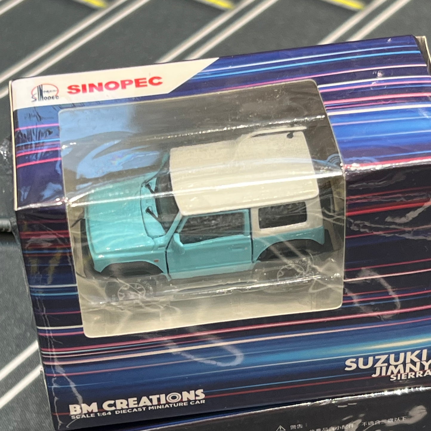 BM Creations 1/64 Suzuki Jimny Sierra (Baby blue) SINOPEC HONG KONG EXCLUSIVE MODEL