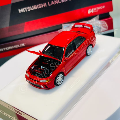 MOTORHELIX 64SENIOR SERIES 1/64 Mitsubishi Lancer Evolution IV Red M64008