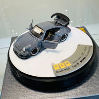 PGM 1/64 RWB 930 Cement Grey Fully Opened (Deluxe Round Display Box) PGM-640208-ROUNDBOX