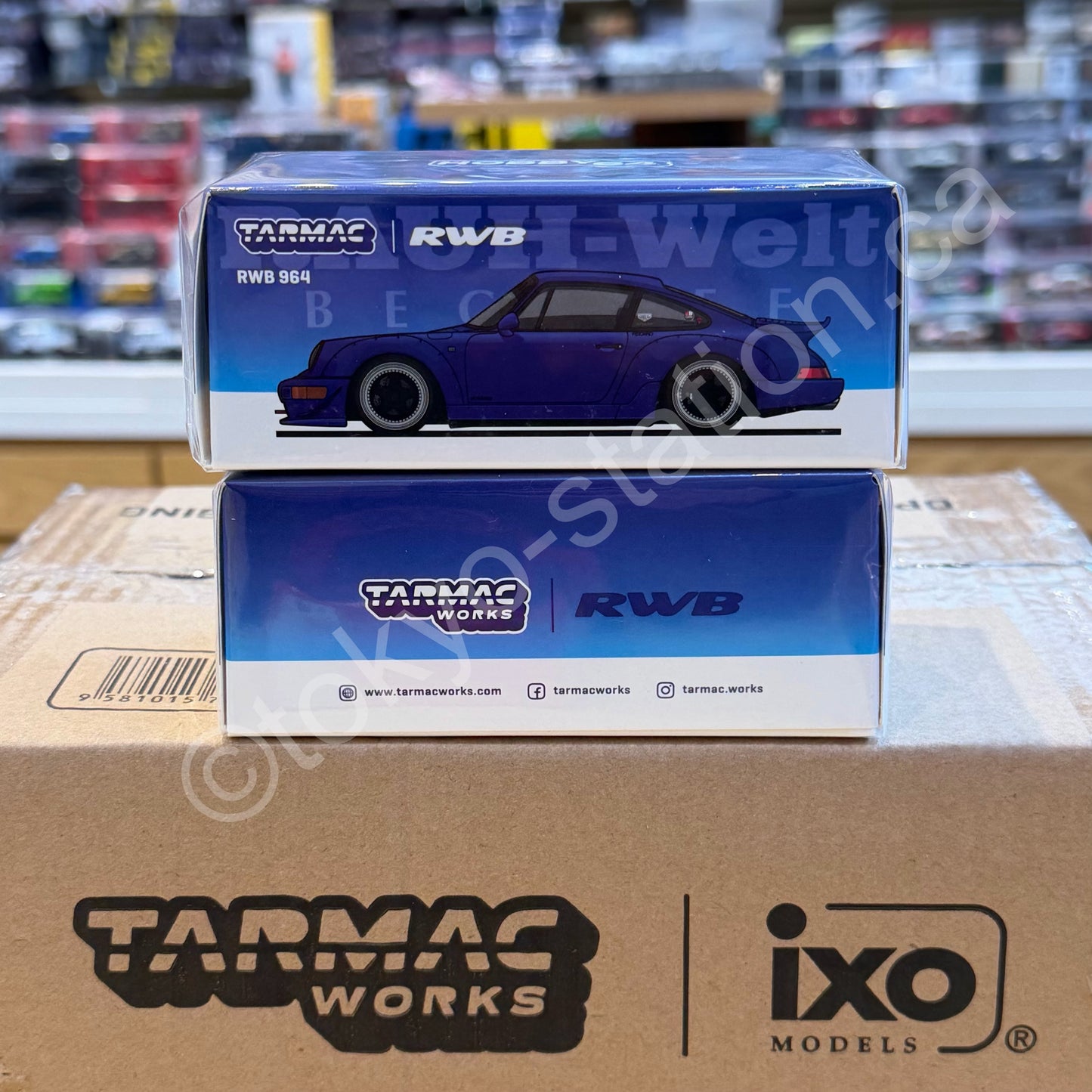 TARMAC WORKS 1/64 RWB 964 Blue SPECIAL EDITION FOR 7-ELEVEN TAIWAN 2026 T64-037-TW7B