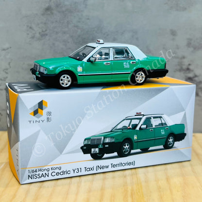TINY 微影 1/64 Tiny City PTV02 Nissan Cedric Y31 Hong Kong Taxi (New Territories) ATC66140