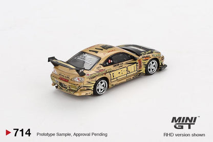 MINI GT 1/64 Nissan Silvia (S15) Top Secret D1GP MGT00714-BL Blister Pack