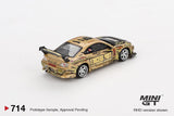 PREORDER MINI GT 1/64 Nissan Silvia (S15) Top Secret D1GP MGT00714-BL Blister Pack (Approx. Release Date : Q2 2025 subject to manufacturer's final decision)